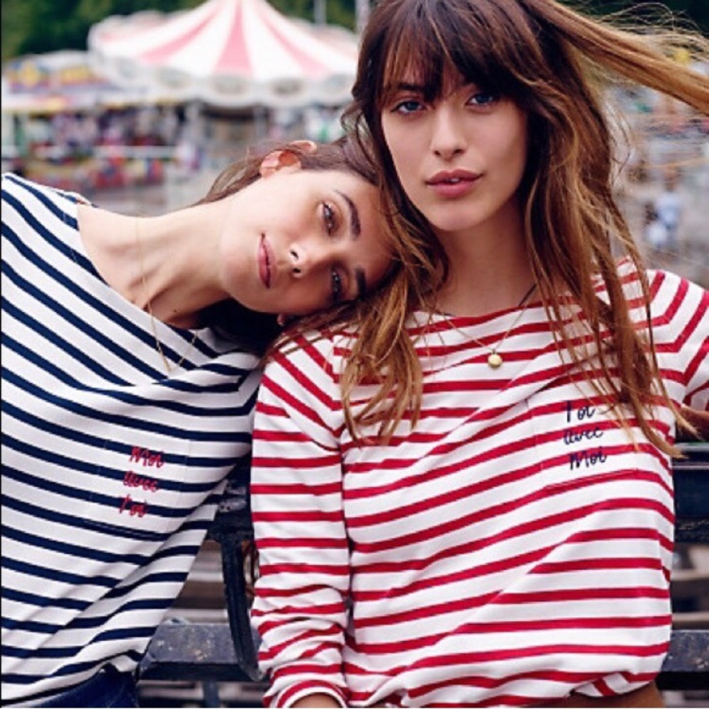 Madewell et Sézane Toi Avec Moi Long-Sleeve Tee